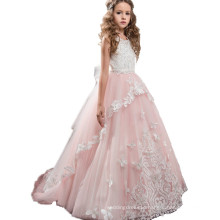 2017 Flower girls wedding dress kids girl sequins sleeveless lace backless prom dress